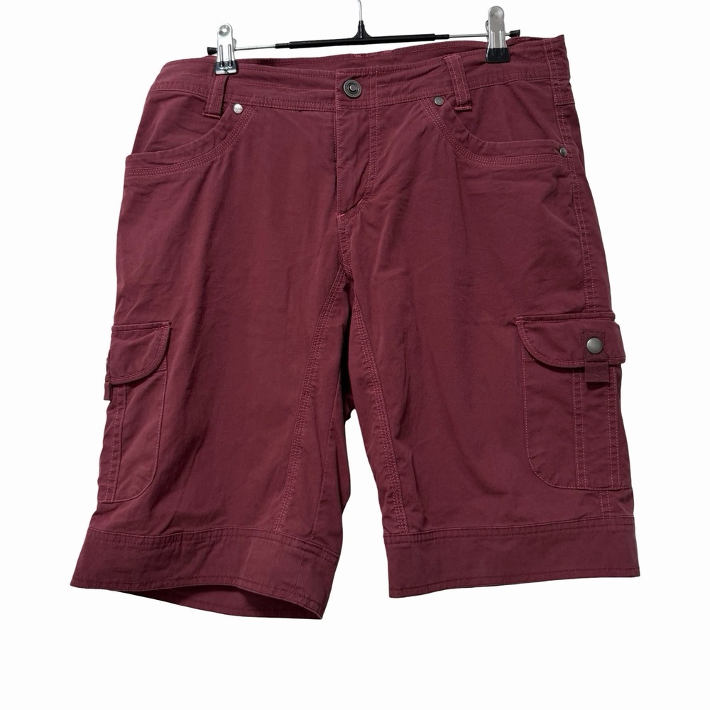 KUHL Womens SPLASH 10'' Cargo UPF 50 Hiking Shorts Size 8 Pink Outdoor Gorpcore